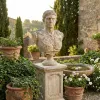 Augustus Caesar Faux Stone Bust 32.25" Tall