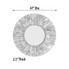 Large Round Wood Chuck Mirror 48" Diameter