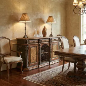 Peruvian Iron Scroll Buffet