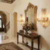 Gilt Crystal Chandelier Sconce