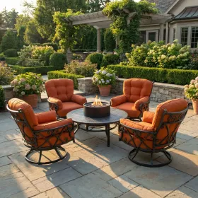 Chillounger All Inclusive Outdoor Firepit Club Set (KIT)