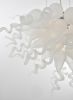 Frosted White Blown Glass Chandelier
