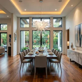 White Burst Chandelier