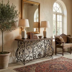 Peruvian Forged Iron Console