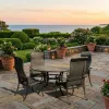 Windermere Woven Outdoor Round Dining Table Set of 5 (KIT)