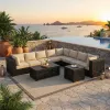 Monterey Ultimate Outdoor Sectional Set of 8 (KIT)
