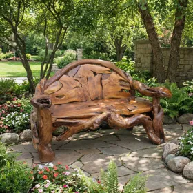 Large Teak Bench