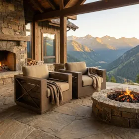 Modern Rustic Club Chair
