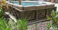 Modern Rustic Sectional Plus Coffee Table Set Of 10