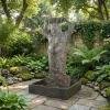 Happy Buddha Fountain Black Earthy w Pump