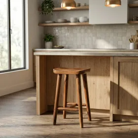 Suar Contoured Bar Stool