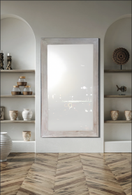 Misty Woods Mirror 36X72 Distressed White Wash (KIT)