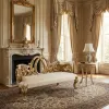 Heavy Carved 3 Seat Bed Bench-Platine
