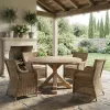 Farmhouse Diamond 48'' Rd Dining Table
