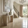 Mango Curved Console Table White Wash