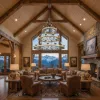 Three Tier Ridge Line 75" Chandelier