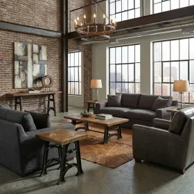 Mango Wood Industrial Coffee Table Set of 3