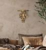 Gold Cherub Statue Wall Relief