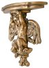 Gold Cherub Statue Wall Relief
