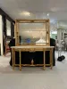 Grand Carved Console with Marble Top 68"W-Gold