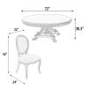 Beachstone Anglia 72 Inch Round Dining Table Set of 7