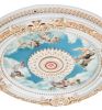White Cherub Ceiling Medallion