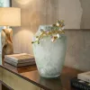 Pearl Blossom Vase with Gold Floral Branch