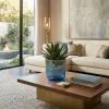 Small Blue Cascade Luxe Vase