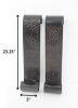 Set of Two Brown Metal Wall Sconce Candle Holders