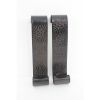 Set of Two Brown Metal Wall Sconce Candle Holders