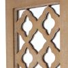 17" Tan Solid Wood Wall Sconce Candle Holder