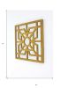 24" X 24" Yellow Abstract Geometric Mirror Square Hanging Wall Decor