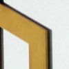 24" X 24" Yellow Abstract Geometric Mirror Square Hanging Wall Decor