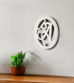 10" X 8" White Wood Wall Decor