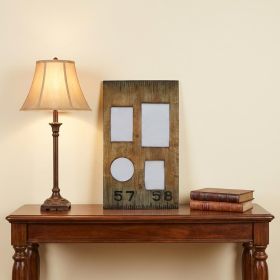 Brown Distressed Solid Wood Tabletop Picture Frame