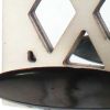 6" White Wood Wall Sconce Candle Holder
