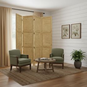 76" X 84" Yellow Wood Screen