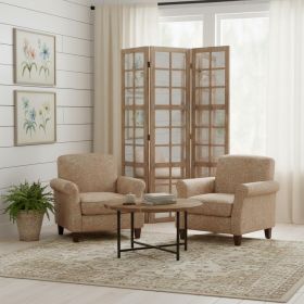 63 X 84 Brown Wood Mirror  Screen