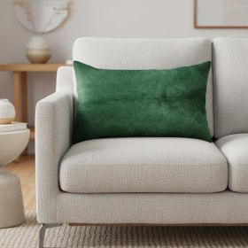 12" X 20" X 5" Verde Cowhide  Pillow