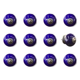 1.5" X 1.5" X 1.5" Navy And Copper  Knobs 12 Pack