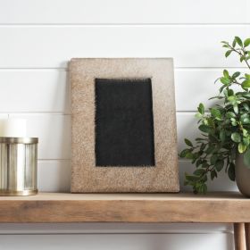 8" x 10" Natural Cowhide Tabletop Picture Frame