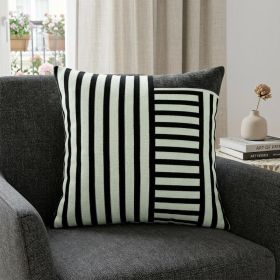 18" X 5" X 18" Transitional Multi Colored Pillow Cover With Poly Insert