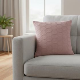 20" X 7" X 20" Transitional Pink Pillow Cover With Poly Insert