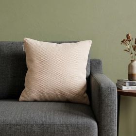 20" X 7" X 20" Beautiful Transitional Tan Pillow Cover With Poly Insert