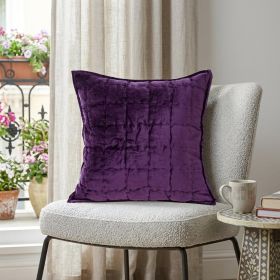 20" X 20" Purple Cotton Blend Zippered Pillow