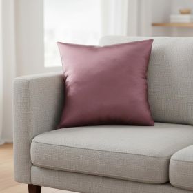 18" X 18" Pink Polyester Zippered Pillow