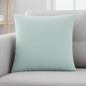 18" X 18" Mint Green Polyester Zippered Pillow