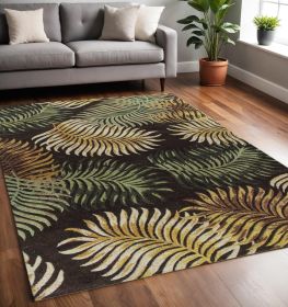 5' X 8'  Wool Espresso Area Rug