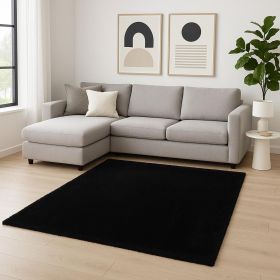 8' X 10' Polyester Espresso Area Rug