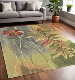 5' X 8'  Wool Multicol Or  Area Rug